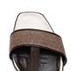 Marina Rinaldi brown t-bar sandals