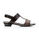 Marina Rinaldi brown t-bar sandals