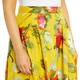 Marina Rinaldi Lined Cotton Poplin Botanical Print Skirt 