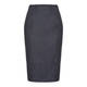 MARINA RINALDI SILK BLEND BLUE mélange PENCIL SKIRT