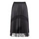 MARINA RINALDI PLEATED SKIRT WITH LACE HEM