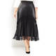 MARINA RINALDI PLEATED SKIRT WITH LACE HEM