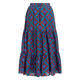 Marina Rinaldi Printed Muslin Skirt Turquoise 