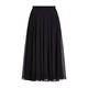 Marina Rinaldi Georgette Midi Skirt Black