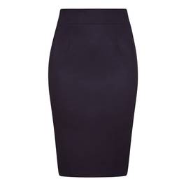 MARINA RINALDI COTTON GABERDINE PENCIL SKIRT BLACK - Plus Size Collection