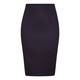 MARINA RINALDI COTTON GABERDINE PENCIL SKIRT BLACK