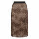 Marina Rinaldi Pleated Georgette Animal Print Skirt 