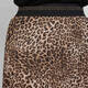 Marina Rinaldi Pleated Georgette Animal Print Skirt 