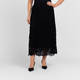 Marina Rinaldi Knitted Lace Skirt Black 