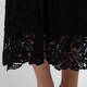 Marina Rinaldi Knitted Lace Skirt Black 