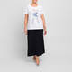 Marina Rinaldi Cotton Graphic T-shirt White