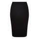 MARINA RINALDI BLACK STRETCH JERSEY PENCIL SKIRT