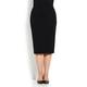 MARINA RINALDI BLACK STRETCH JERSEY PENCIL SKIRT