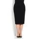 MARINA RINALDI BLACK STRETCH JERSEY PENCIL SKIRT