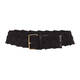 Marina Rinaldi Woven Belt With Leather Finish Black