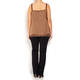 MARINA RINALDI SPORT SATIN CAMISOLE CARAMEL