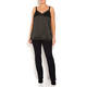 MARINA RINALDI SPORT SATIN CAMISOLE BLACK