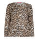 MARINA RINALDI KNITTED LEOPARD PRINT CARDIGAN