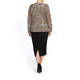 MARINA RINALDI KNITTED LEOPARD PRINT CARDIGAN