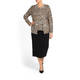 MARINA RINALDI KNITTED LEOPARD PRINT CARDIGAN