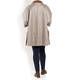 MARINA RINALDI FAUX-SHEEPSKIN REVERSIBLE COAT TAUPE