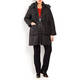 MARINA RINALDI FAUX-SHEEPSKIN PADDED COAT