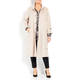 MARINA RINALDI CREAM DOUBLE FACE COAT