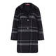 MARINA RINALDI CHECK WOOL BLEND COAT