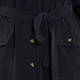 MARINA RINALDI COLLARLESS SHIRT DRESS BLACK