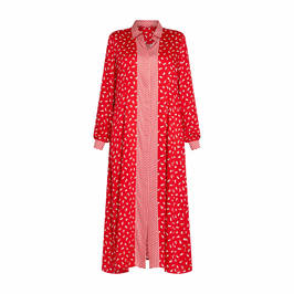 Marina Rinaldi Bunny Print Dress Red  - Plus Size Collection