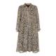 MARINA RINALDI LEOPARD PRINT GEORGETTE SHIRT DRESS