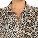 MARINA RINALDI LEOPARD PRINT GEORGETTE SHIRT DRESS