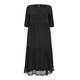 MARINA RINALDI SPORT VISCOSE CREPE DRESS BLACK