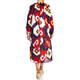 Marina Rinaldi Pure Cotton Abstract Print Dress Multicolour