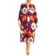 Marina Rinaldi Pure Cotton Abstract Print Dress Multicolour