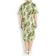 MARINA RINALDI botanical print cotton DRESS