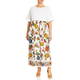 Marina Rinaldi Jersey and Poplin Dress White