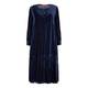 MARINA RINALDI VELVET LATTICE DRESS