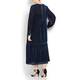 MARINA RINALDI VELVET LATTICE DRESS