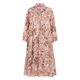 Marina Rinaldi Printed Dress Rose  - Plus Size Collection
