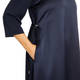 Marina Rinaldi Satin and Jersey Dress Navy 