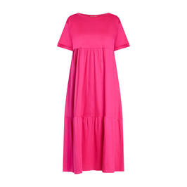 Marina Rinaldi Pure Cotton Dress Fuchsia - Plus Size Collection