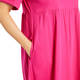 Marina Rinaldi Pure Cotton Dress Fuchsia