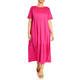 Marina Rinaldi Pure Cotton Dress Fuchsia