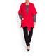 MARINA RINALDI RED GILET WITH WOOL AND CASHMERE