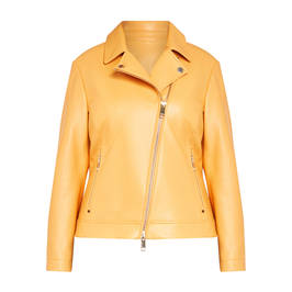 Marina Rinaldi Faux Leather Jacket Apricot - Plus Size Collection