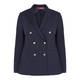 MARINA RINALDI NAVY DOUBLE BREASTED BLAZER 