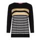 MARINA RINALDI BLACK & GOLD KNITTED TUNIC