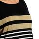 MARINA RINALDI BLACK & GOLD KNITTED TUNIC