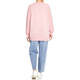 Marina Rinaldi Pure Cotton Sweater V-Neck Pink